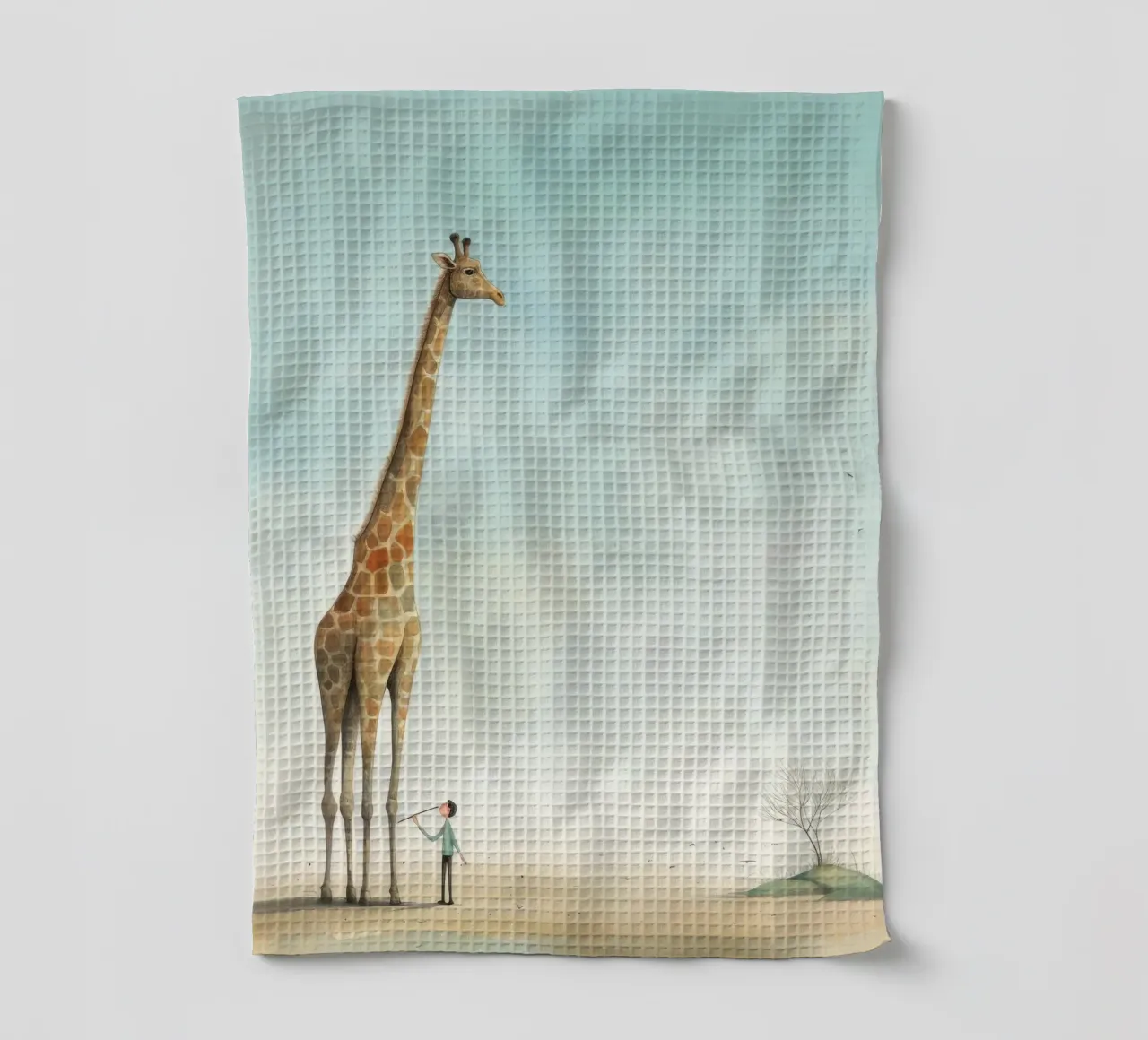 Minimal Giraffe 4 canovaccio da cucina da Minimal Animal Art