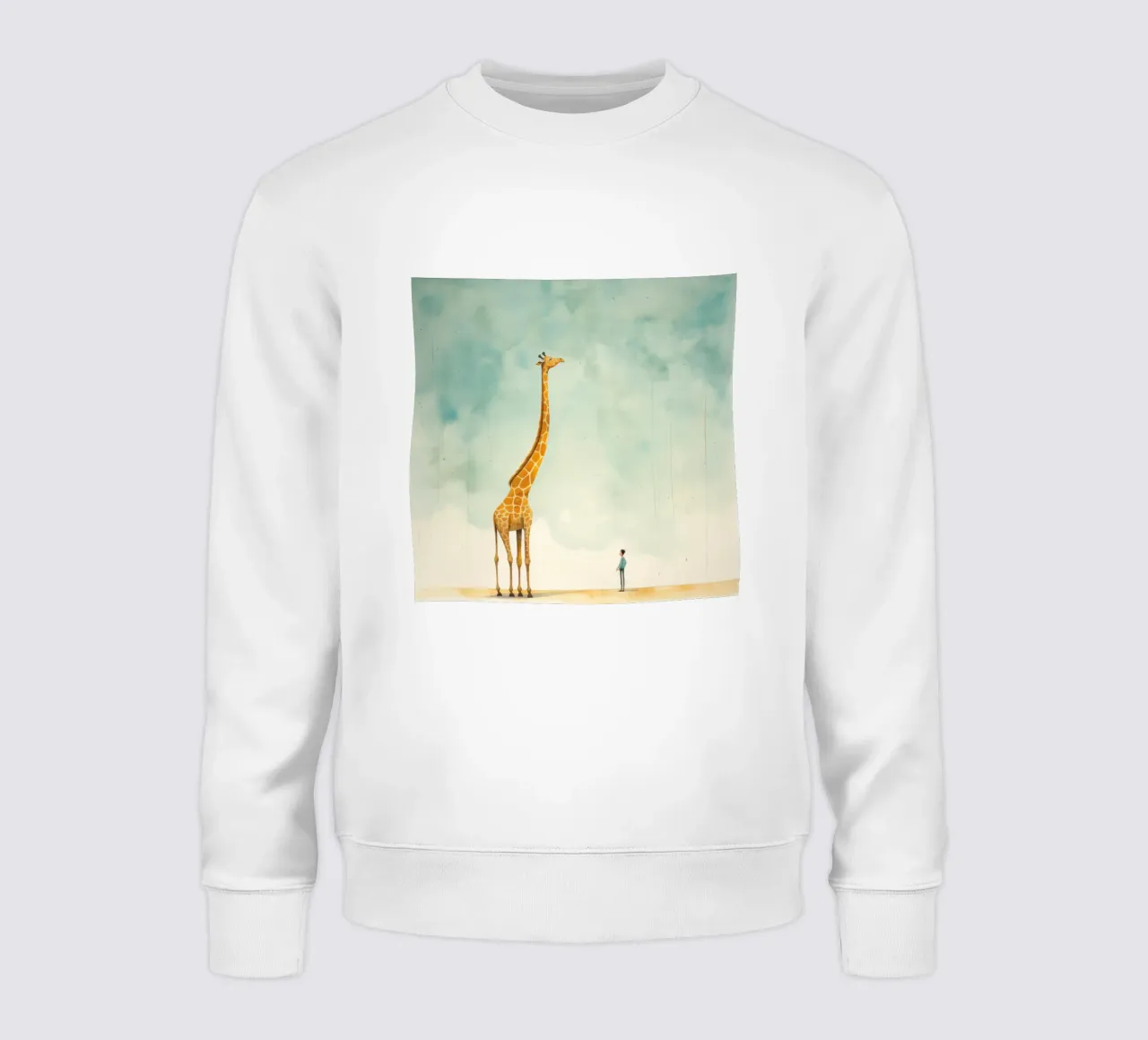 Minimal Giraffe 1 felpa da Minimal Animal Art