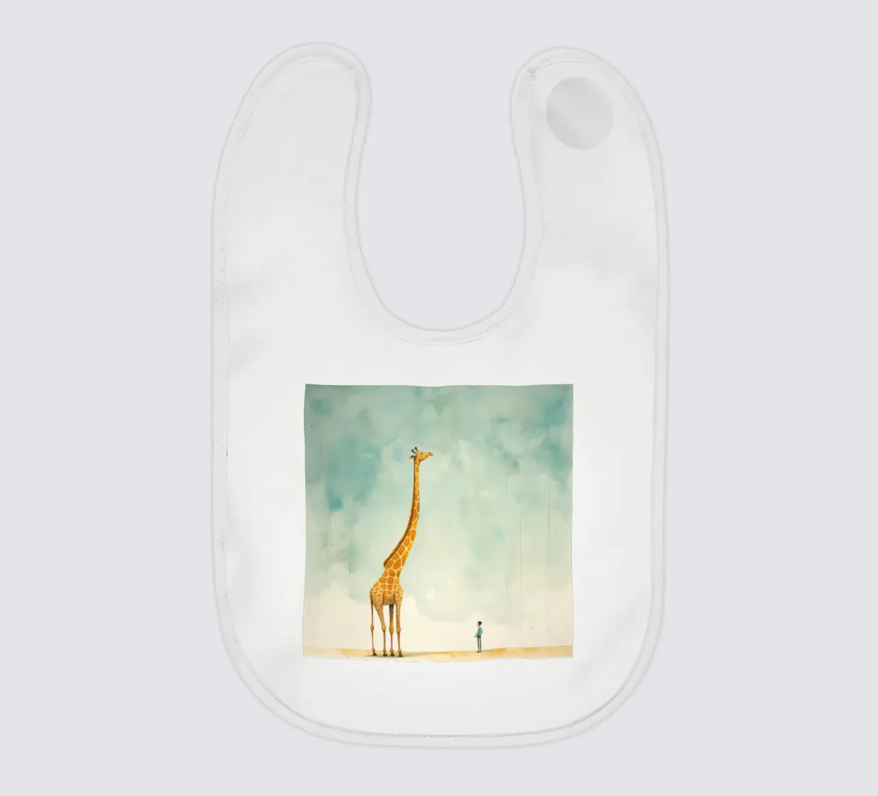 Minimal Giraffe 1 bavaglino da Minimal Animal Art