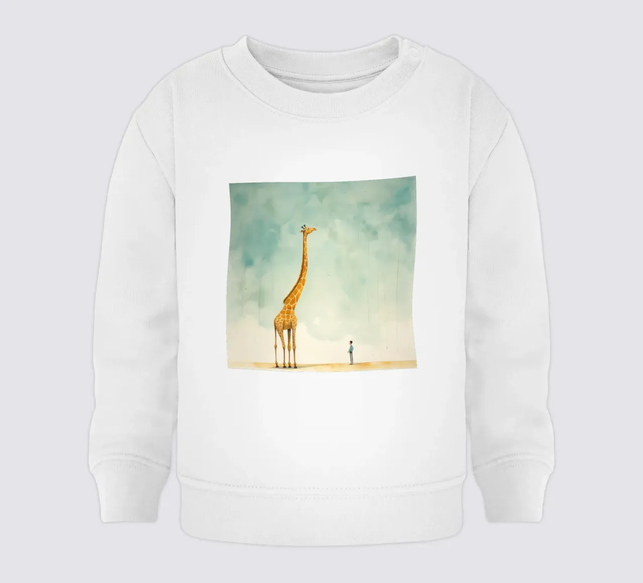 Minimal Giraffe 1 felpa neonato da Minimal Animal Art