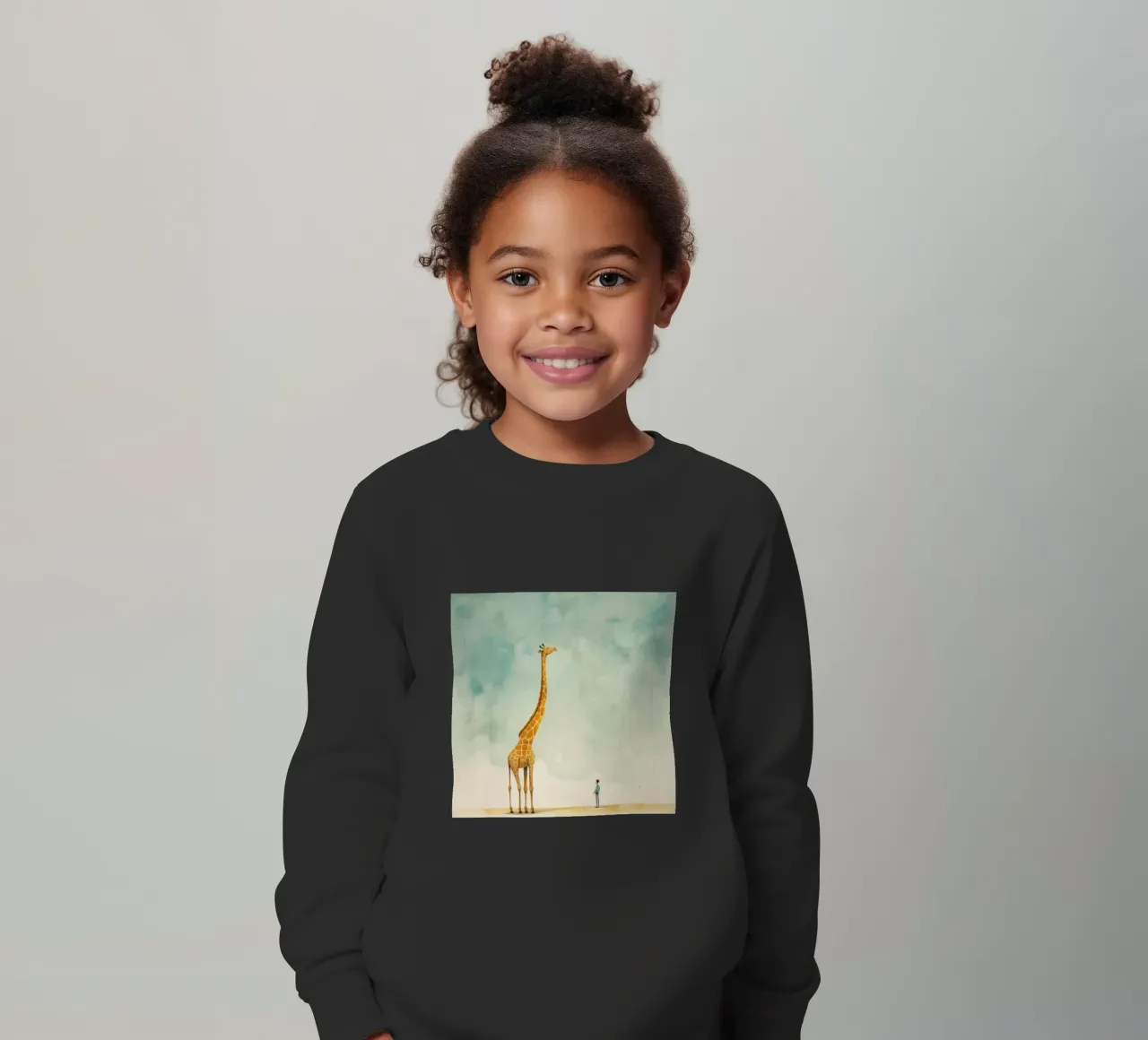 Minimal Giraffe 1 felpa bambino da Minimal Animal Art