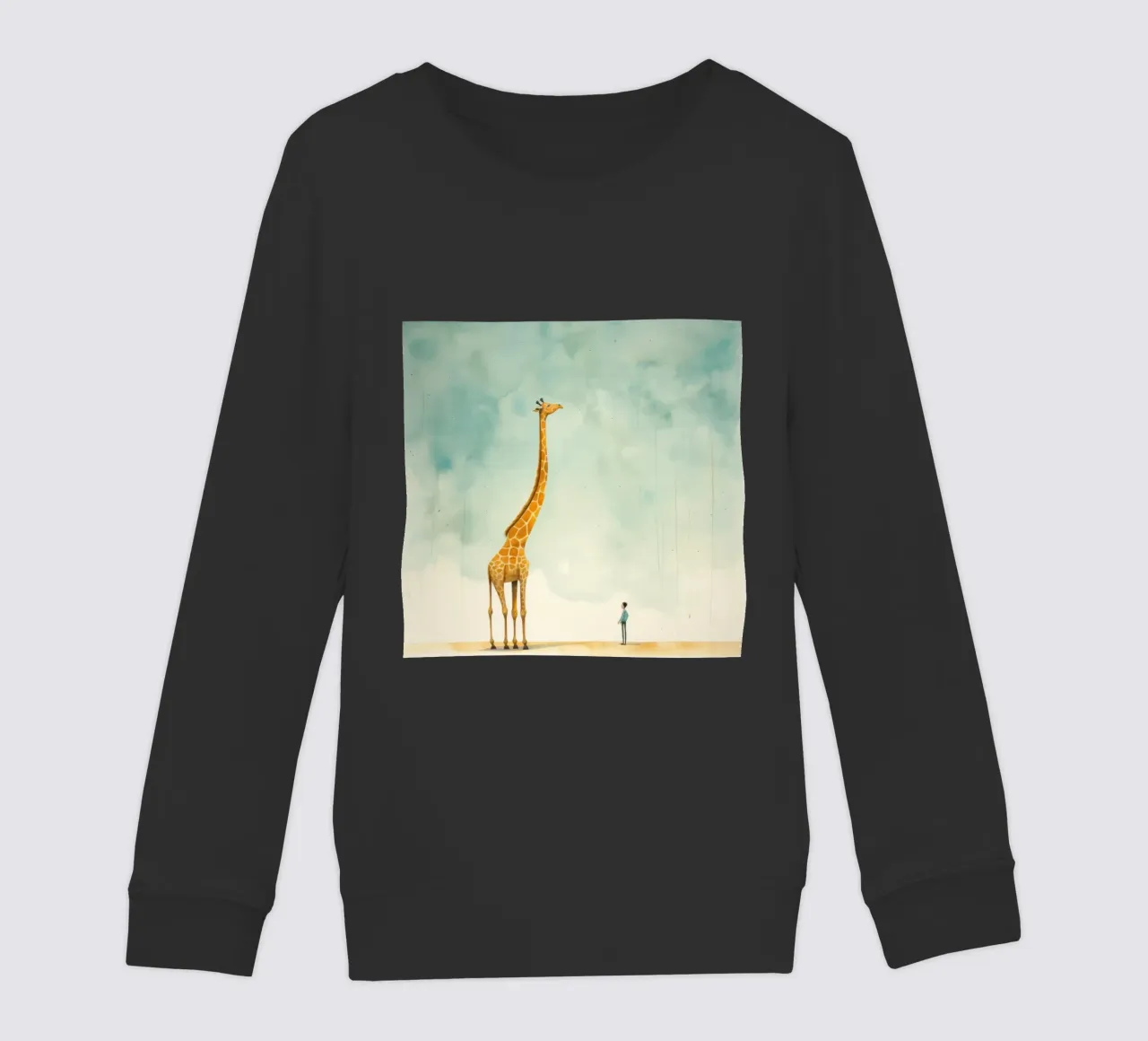 Minimal Giraffe 1 felpa bambino da Minimal Animal Art