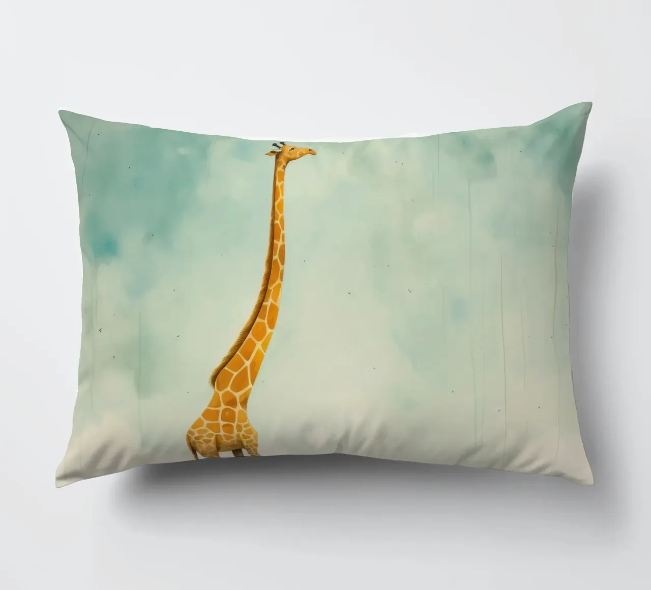Minimal Giraffe 1 cuscino da Minimal Animal Art