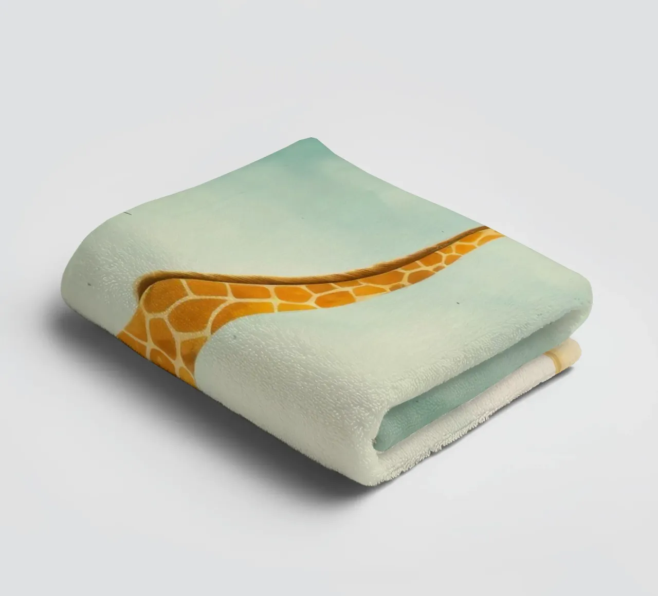 Minimal Giraffe 1 asciugamano da bagno da Minimal Animal Art