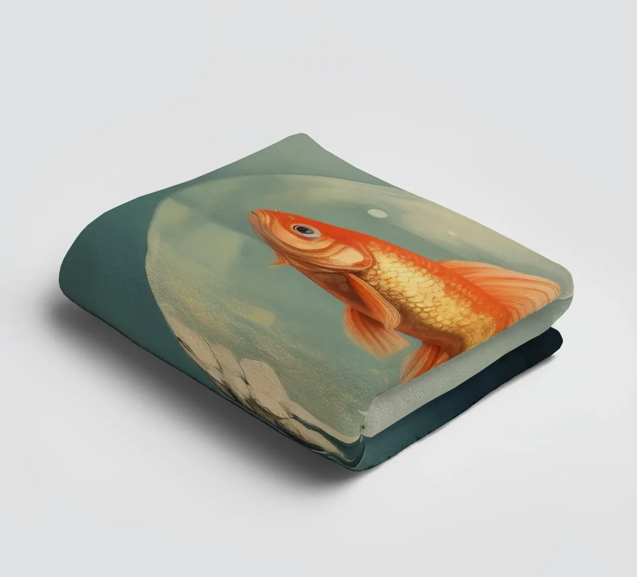 Pesce rosso minimo 2 asciugamano da bagno da Minimal Animal Art