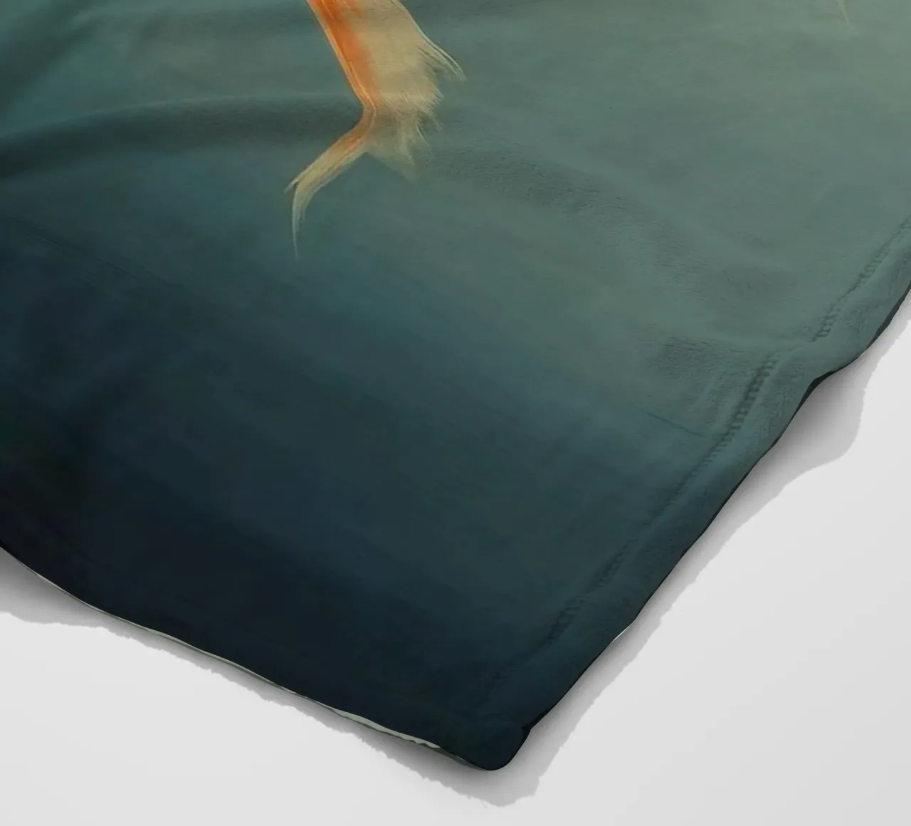 Pesce rosso minimo 2 coperta in pile da Minimal Animal Art
