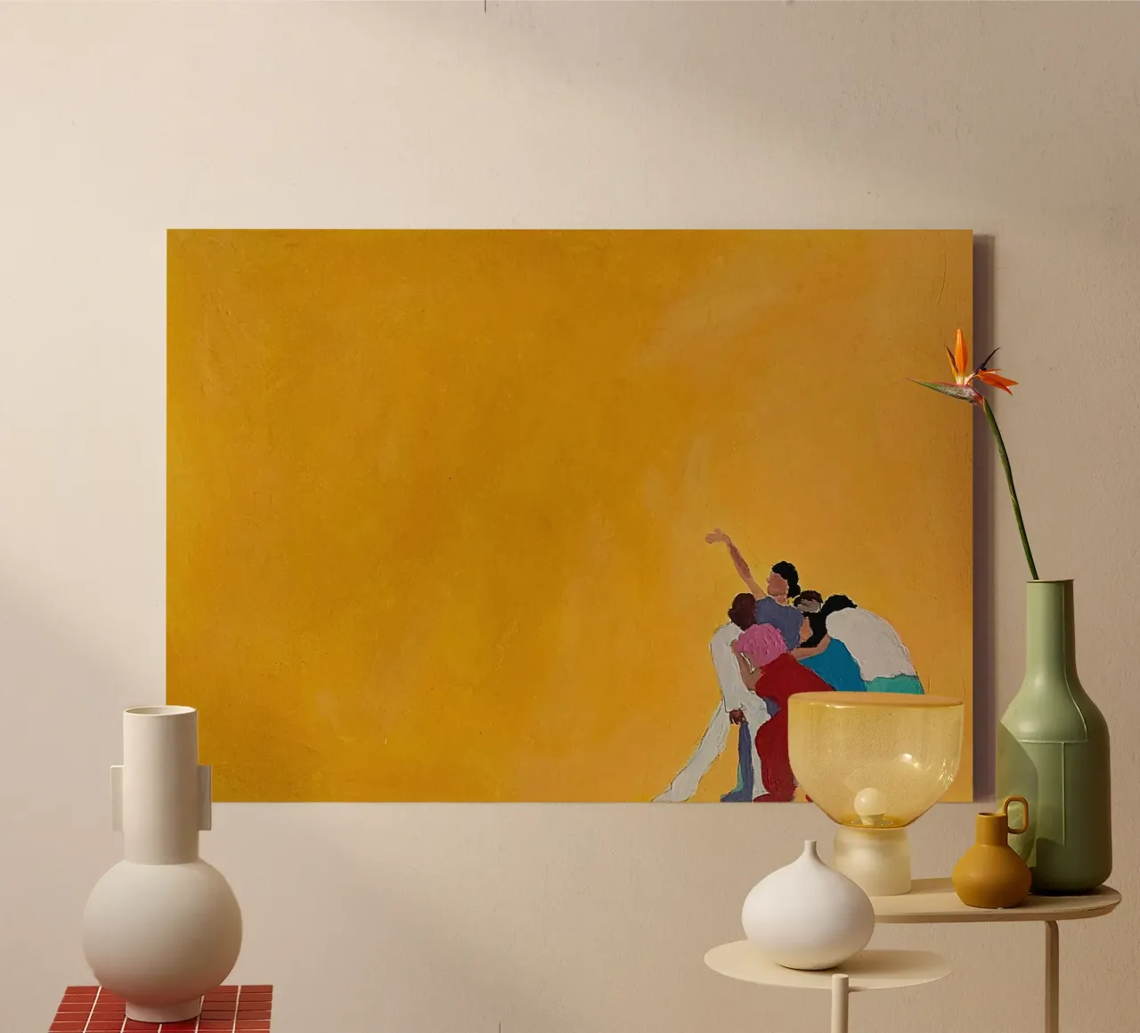 The Yellow Future canvas by tainah negreiros