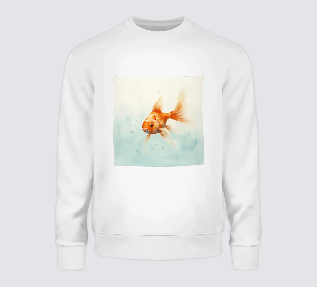 Pesce rosso minimo 3 felpa da Minimal Animal Art