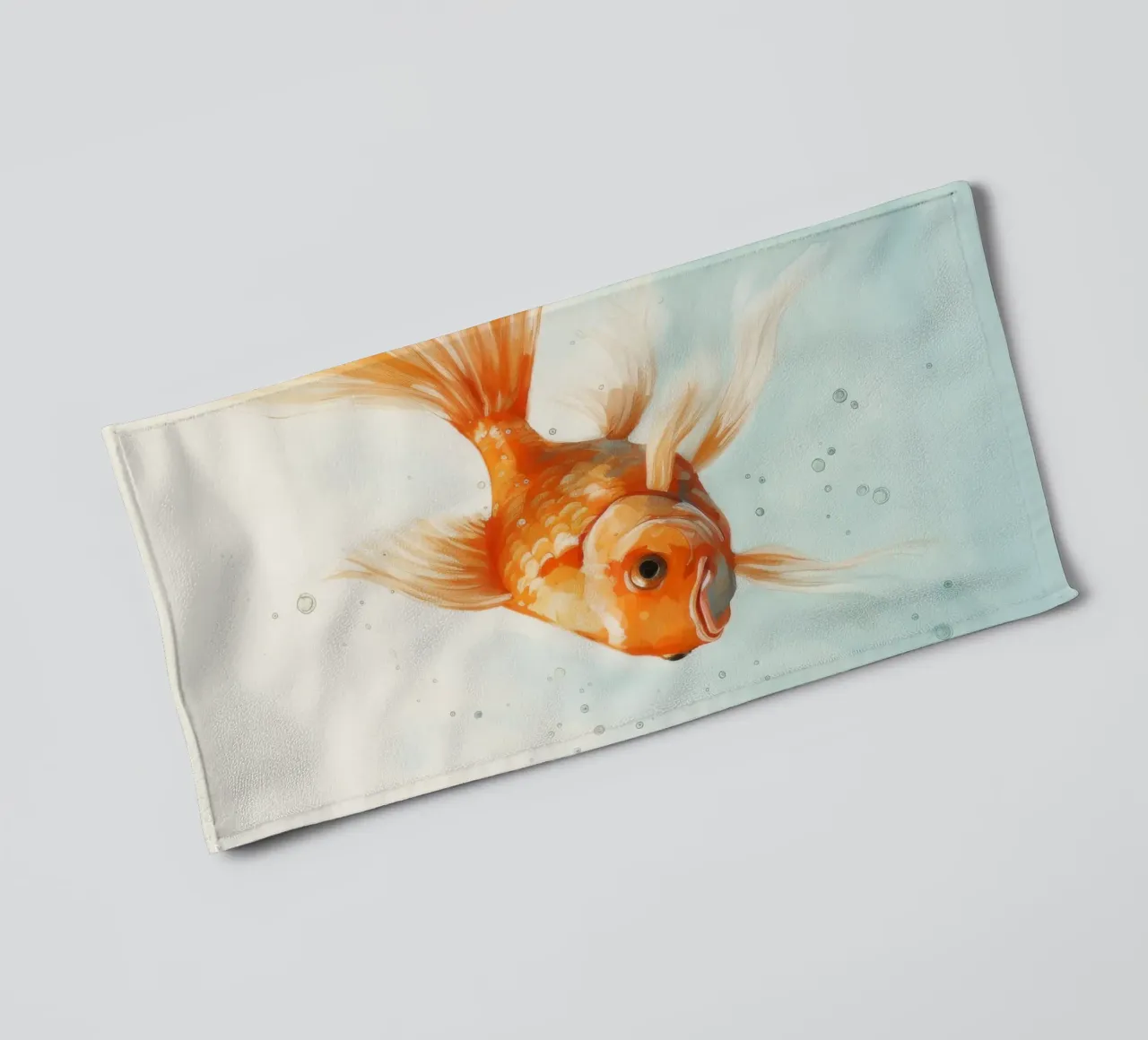 Pesce rosso minimo 3 asciugamano da bagno da Minimal Animal Art