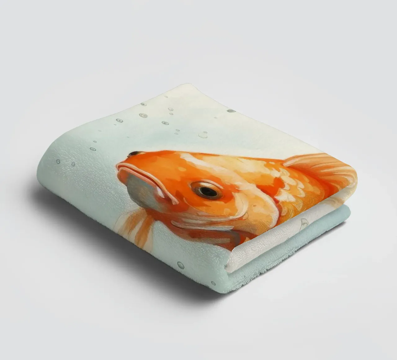 Pesce rosso minimo 3 asciugamano da bagno da Minimal Animal Art