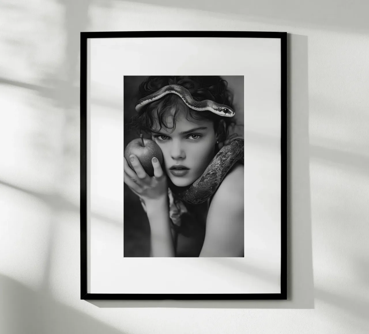 Take the apple | Eve with the snake poster by Autofocus