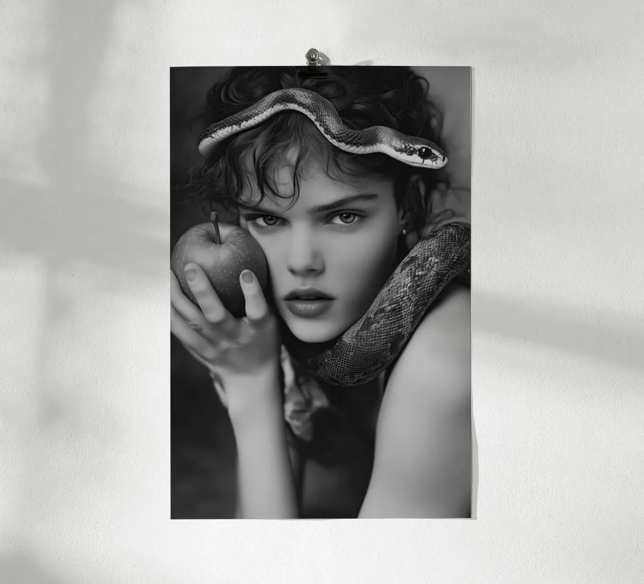 Take the apple | Eve with the snake poster by Autofocus