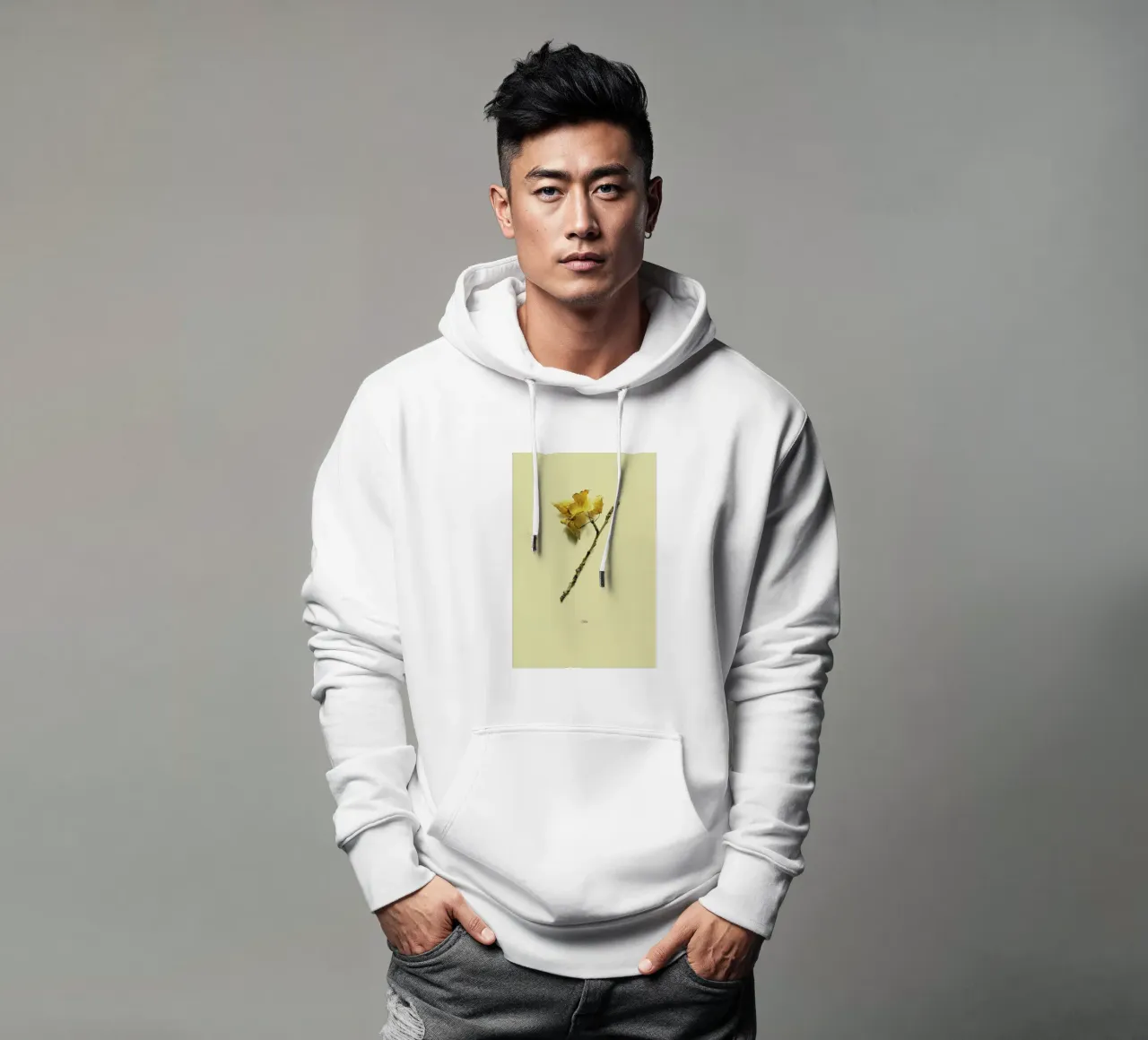 Botanico VII felpa con cappuccio da Elena Veronese