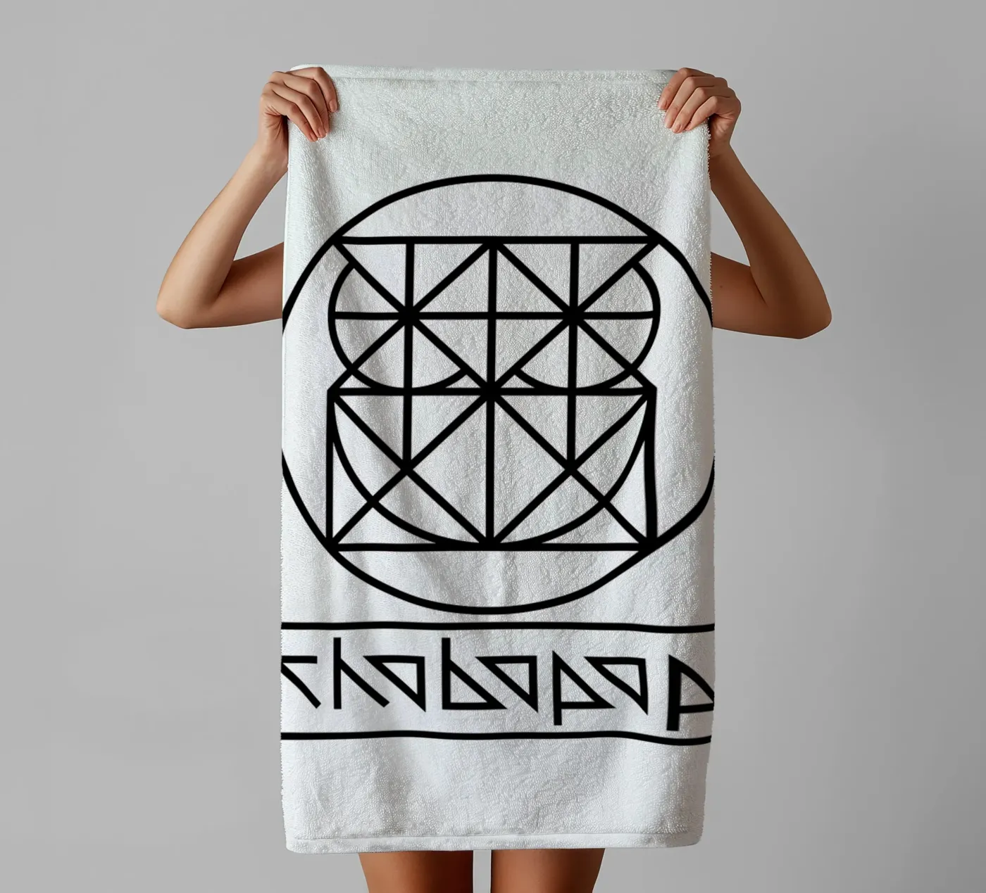 Owl Logo badhanddoek van Chobopop