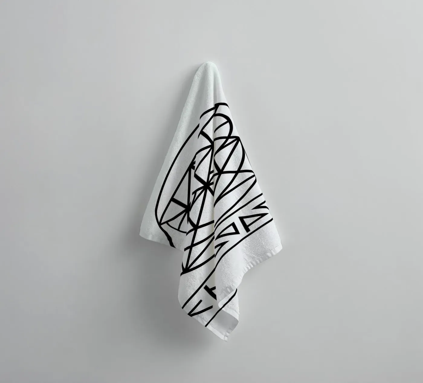 Owl Logo badhanddoek van Chobopop