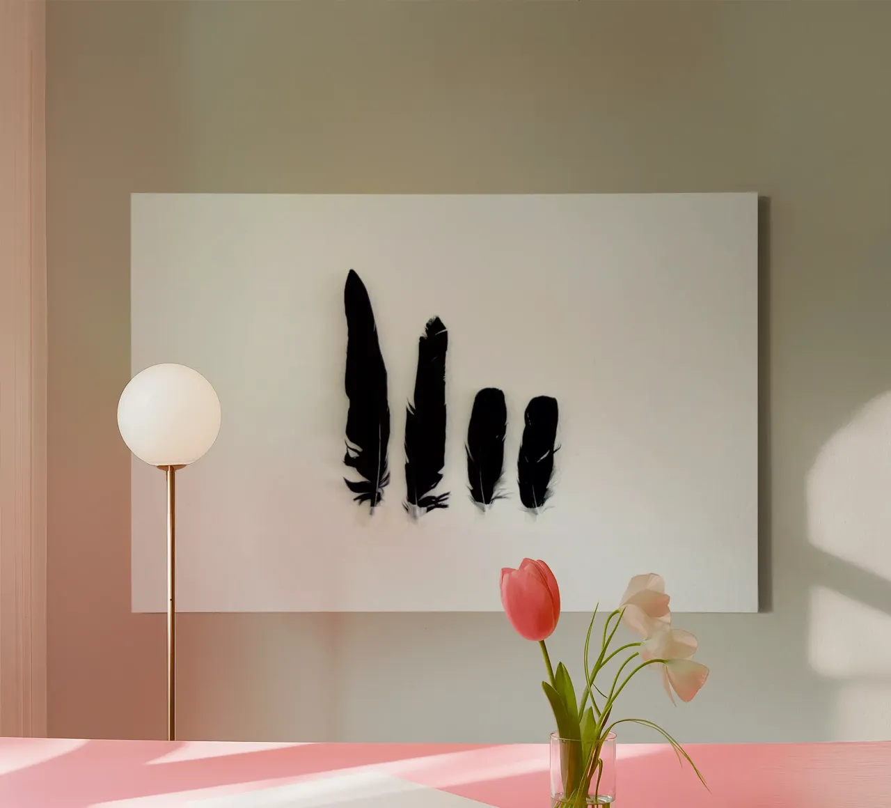 Black Feathers toile de Miles of Light