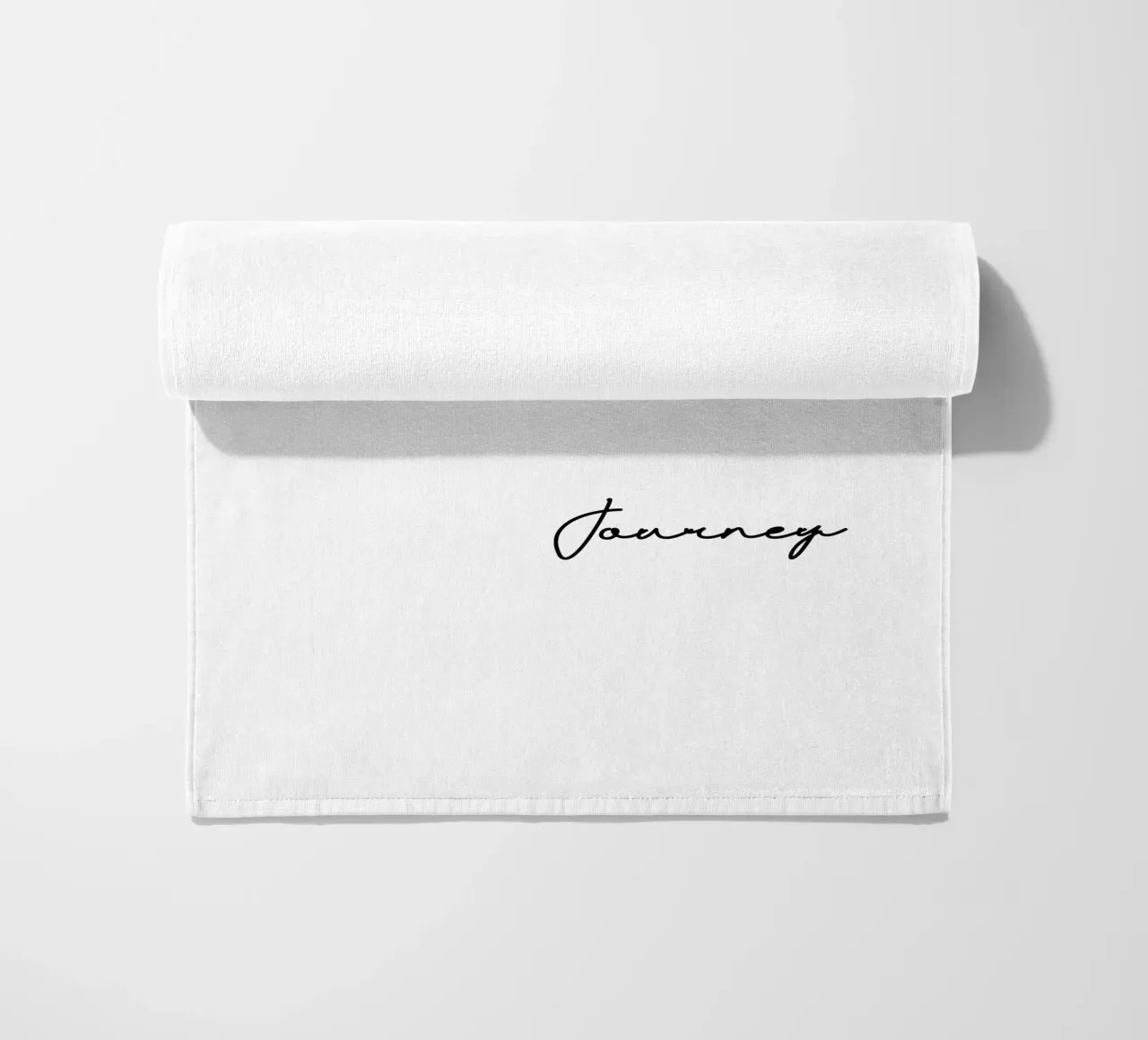 Tu completi il viaggio del mio cuore telo mare da YV TYPOGRAPHY