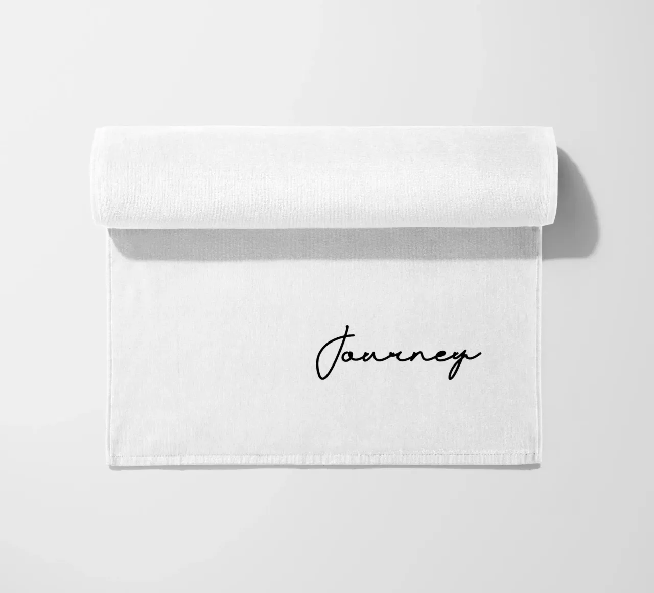 Tu completi il viaggio del mio cuore telo mare da YV TYPOGRAPHY