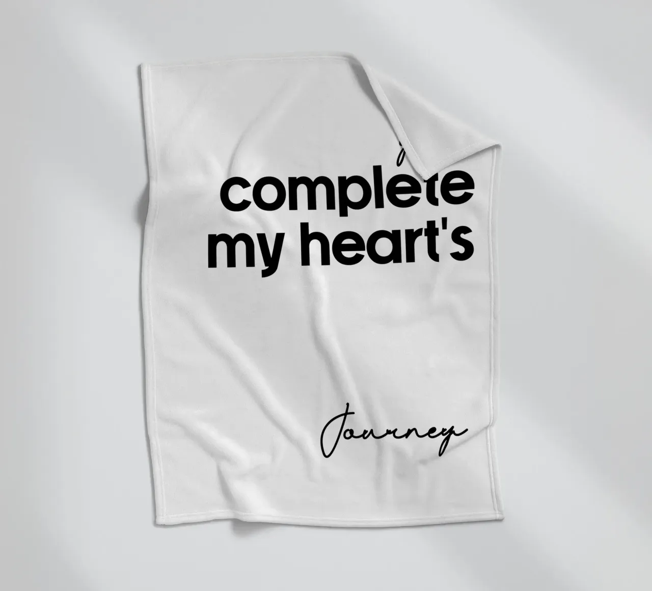 Tu completi il viaggio del mio cuore coperta in pile da YV TYPOGRAPHY