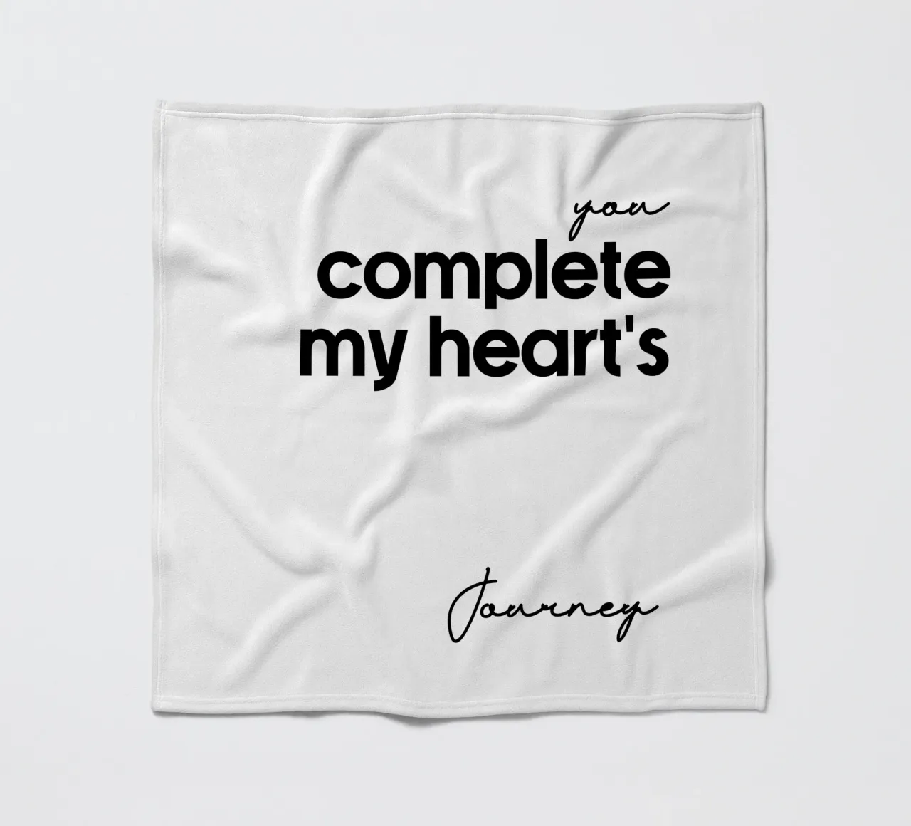 Tu completi il viaggio del mio cuore coperta in pile da YV TYPOGRAPHY