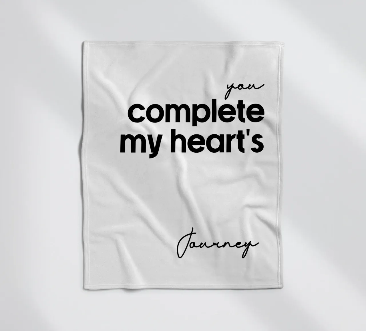 Tu completi il viaggio del mio cuore coperta in pile da YV TYPOGRAPHY