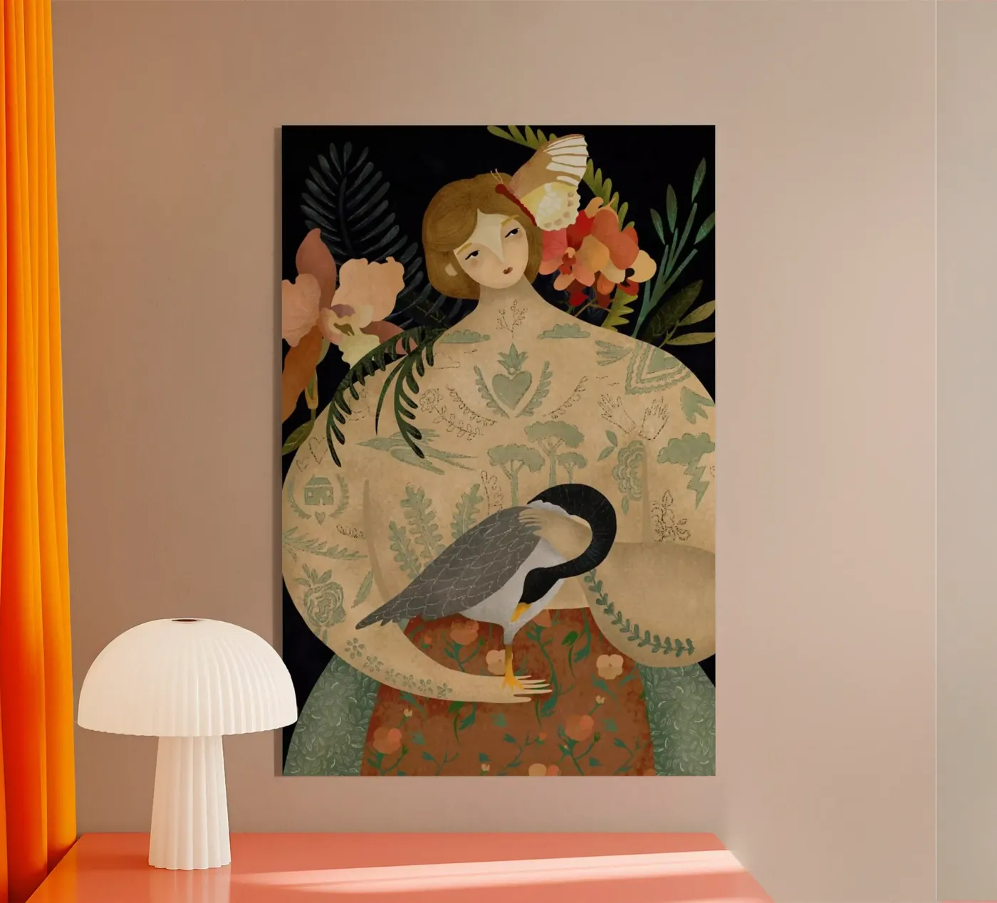 Wild Geese Lady plexiglass da Amalia Restrepo