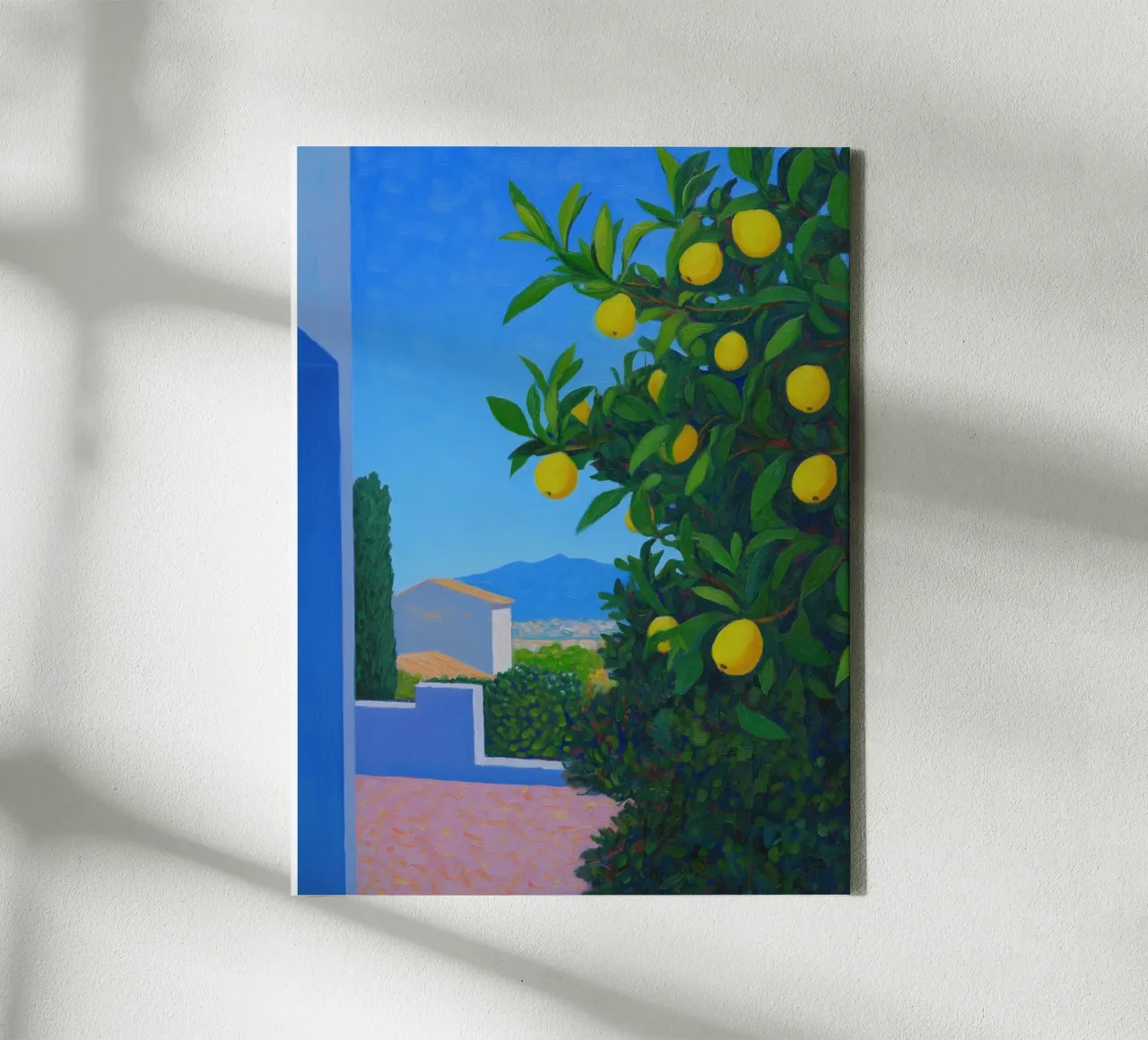 Lemon Tree canvas with Floater frame by Art Center