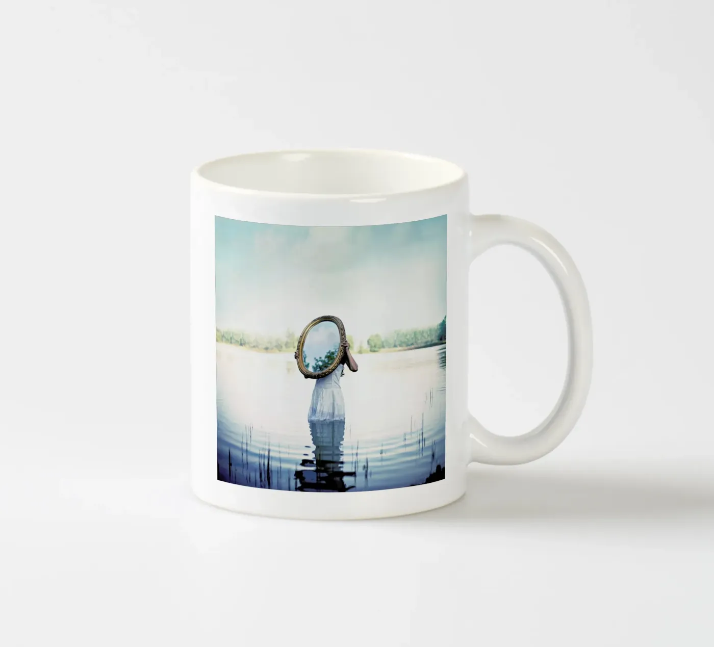 Reflections ceramic mug by Lara Zankoul