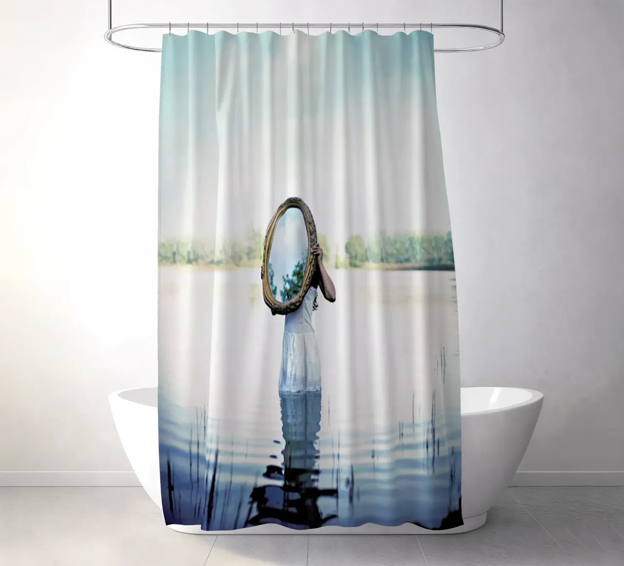 Reflections douchegordijn van Lara Zankoul