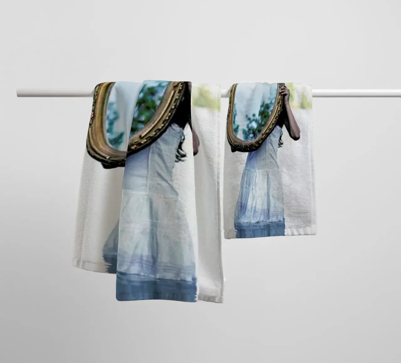 Reflections towel by Lara Zankoul