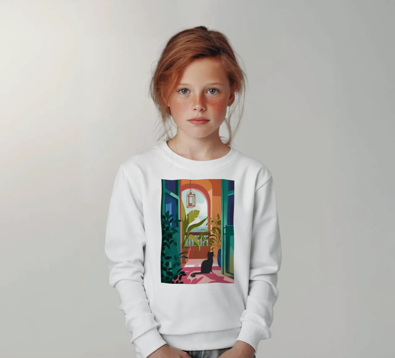 Stille Kontemplation Kinder Sweatshirt von Artie Shifa