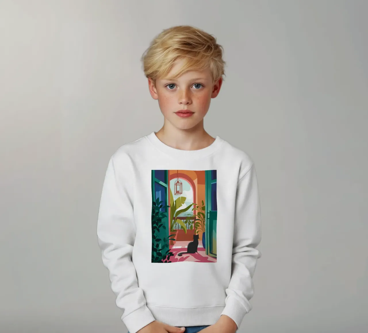Stille Kontemplation Kinder Sweatshirt von Artie Shifa