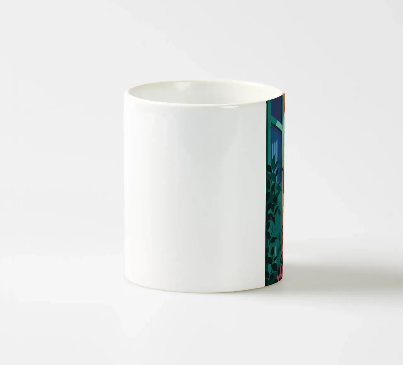 Silent Contemplation ceramic mug by Artie Shifa