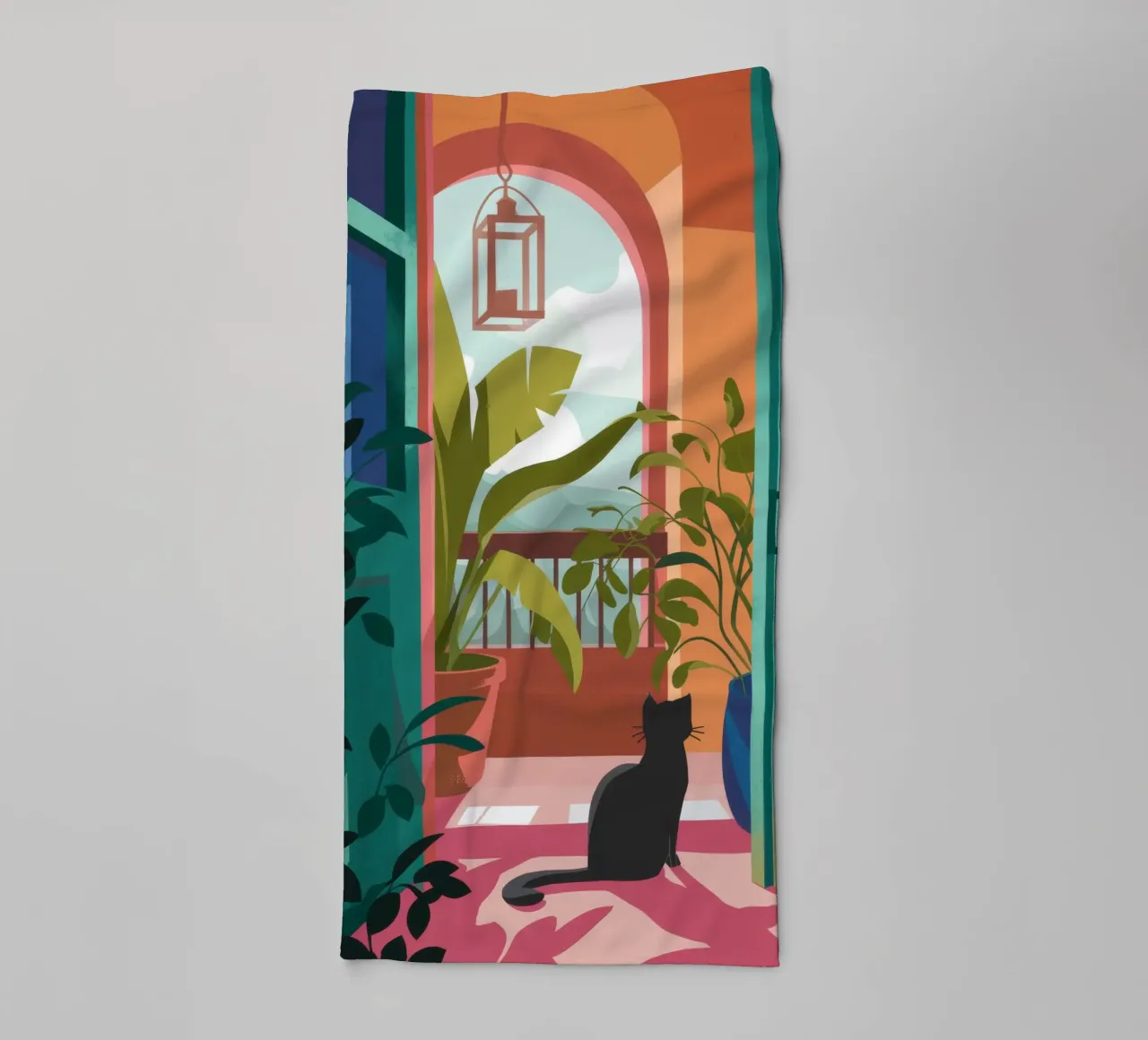 Silent Contemplation towel by Artie Shifa