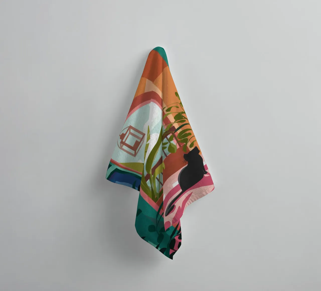Silent Contemplation towel by Artie Shifa