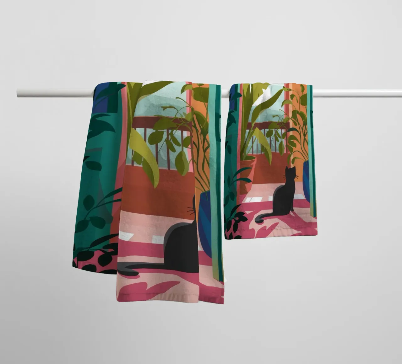 Silent Contemplation towel by Artie Shifa