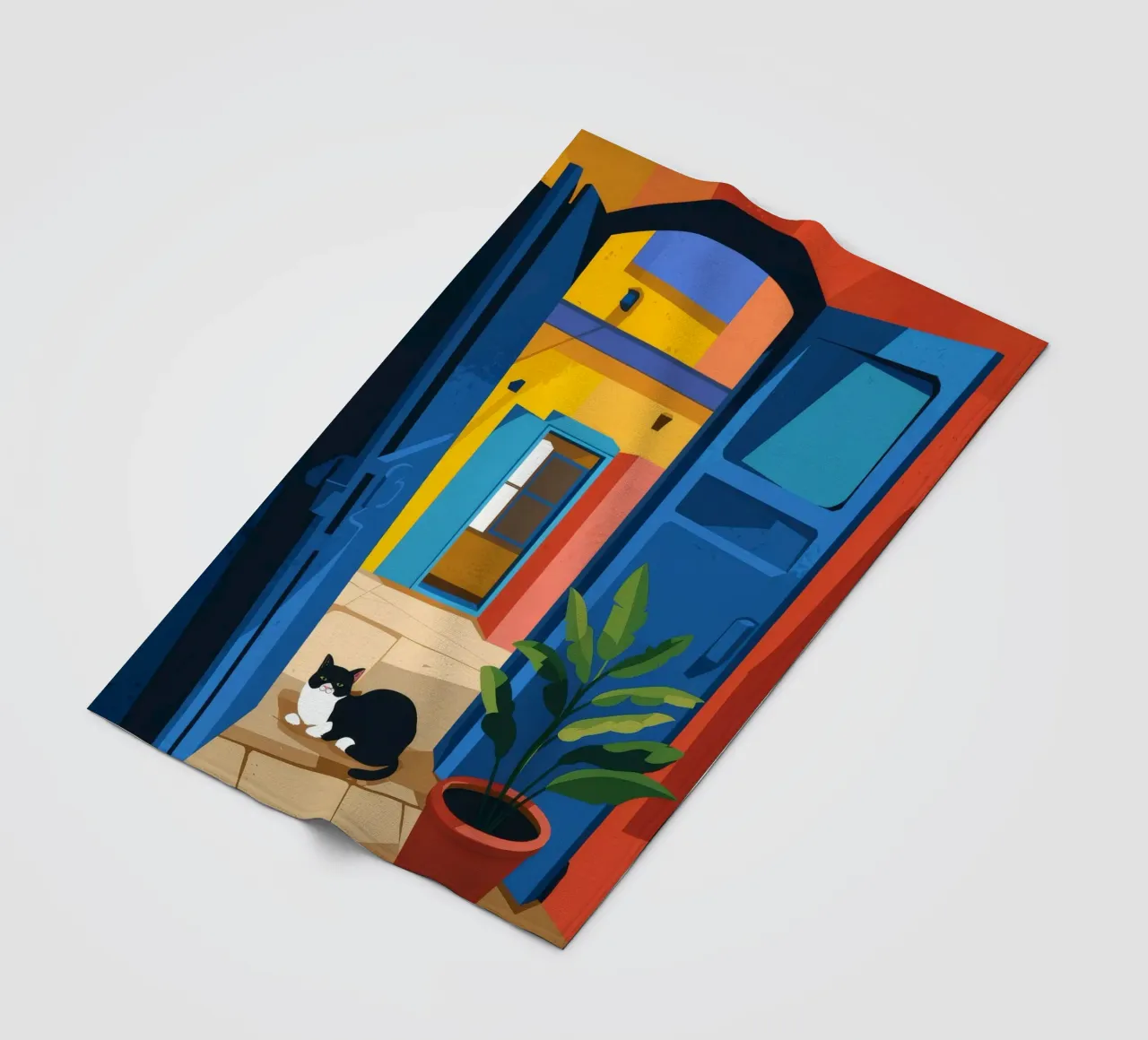 Silent Doorway fleece blanket by Artie Shifa