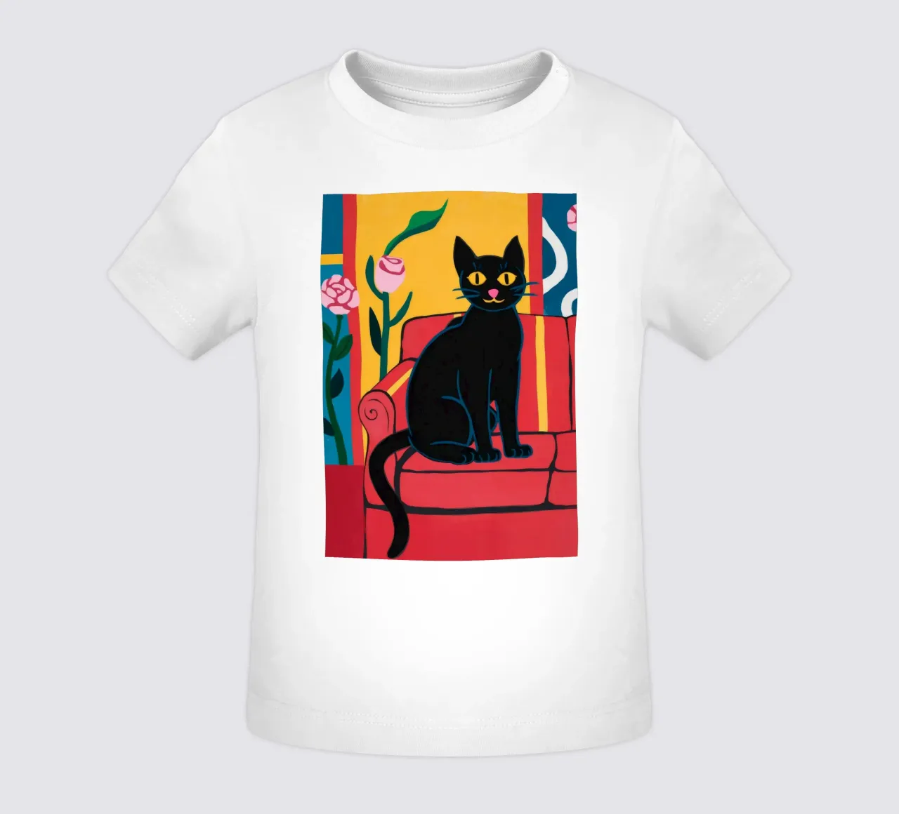 Sofa Cat maglietta neonato da Artie Shifa