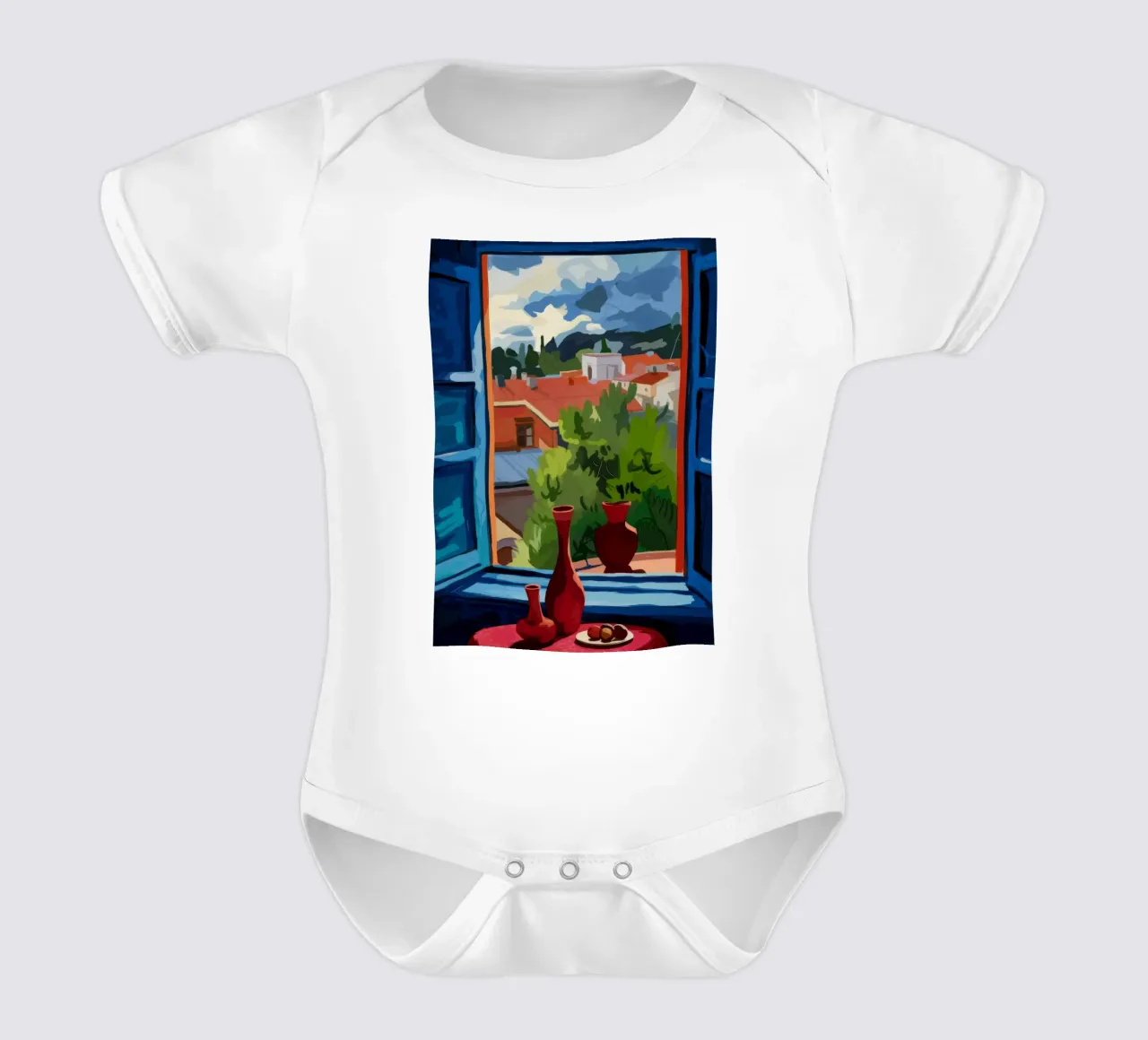 Orizzonte tempestoso body neonato maniche corte da Artie Shifa