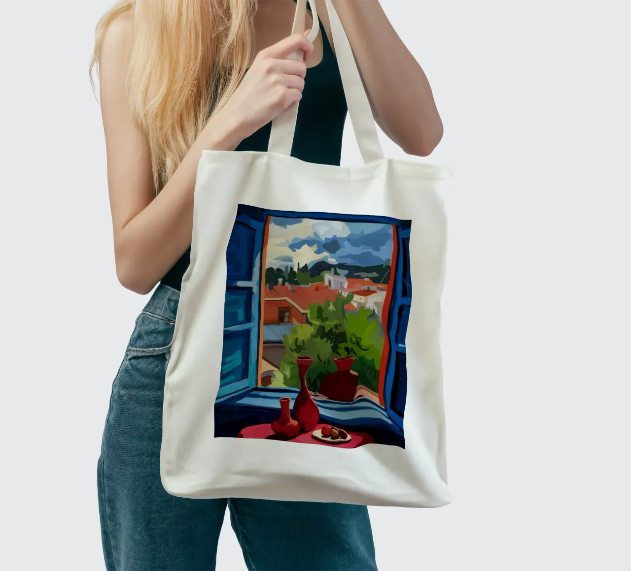 Orizzonte tempestoso borsa in juta da Artie Shifa