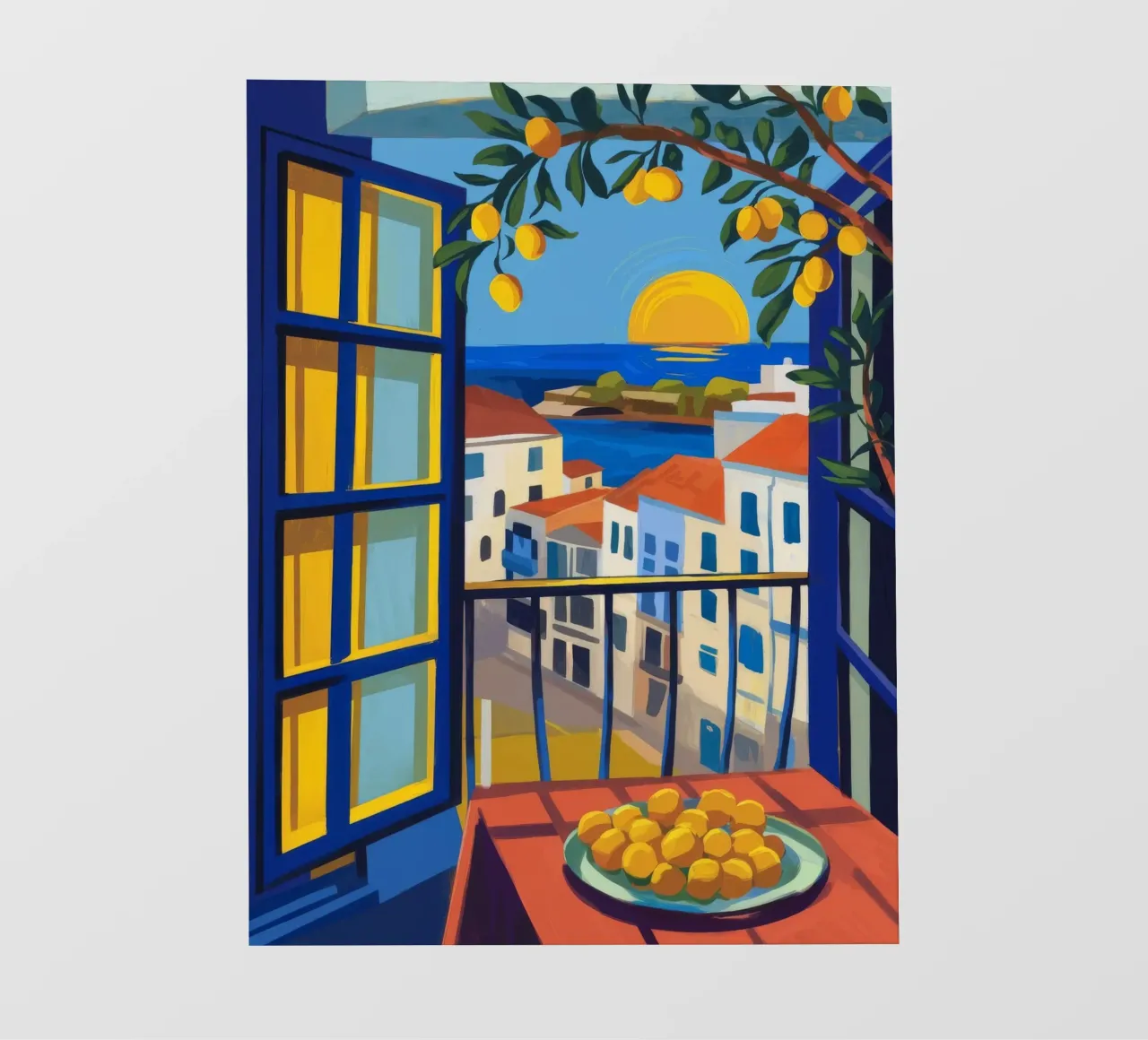 Balcone al tramonto telo in pvc da Artie Shifa