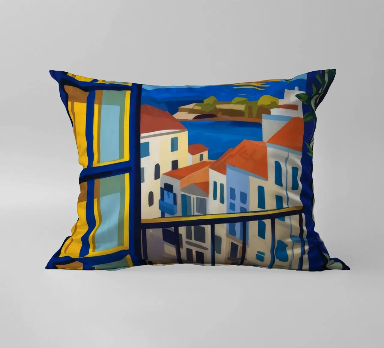 Balcone al tramonto cuscino da Artie Shifa