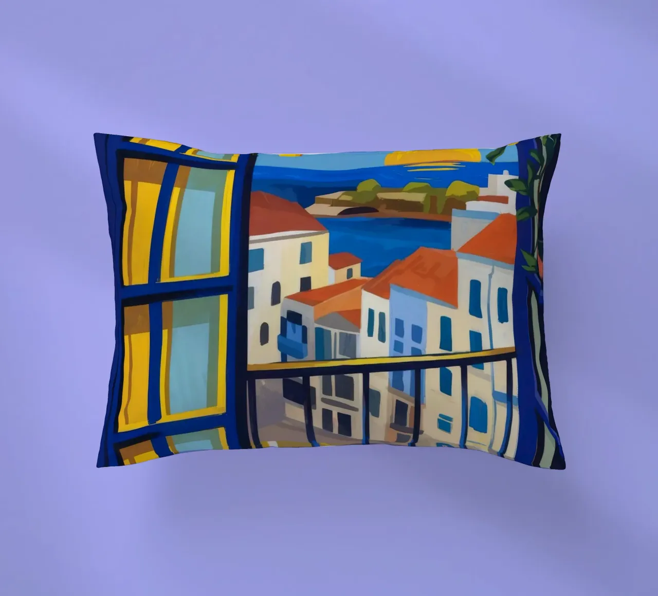 Balcone al tramonto cuscino da Artie Shifa