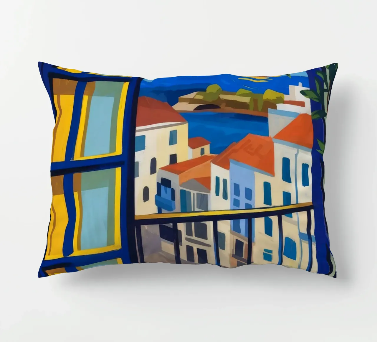 Balcone al tramonto cuscino da Artie Shifa