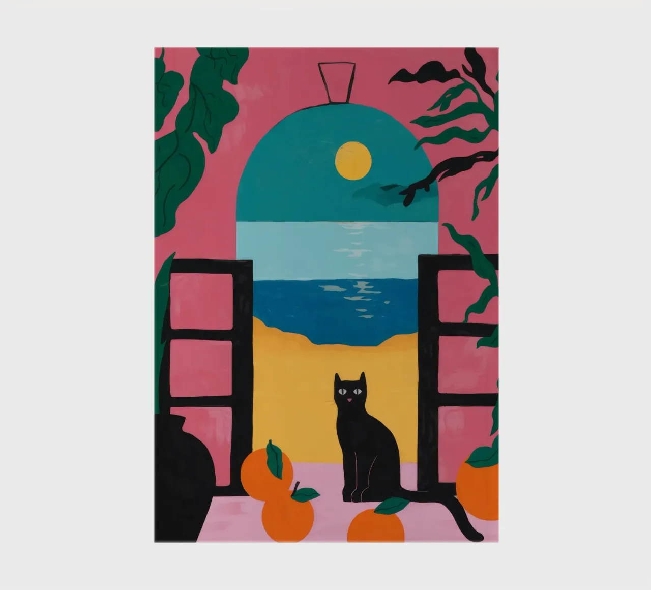 Sunset Cat notebook by Artie Shifa