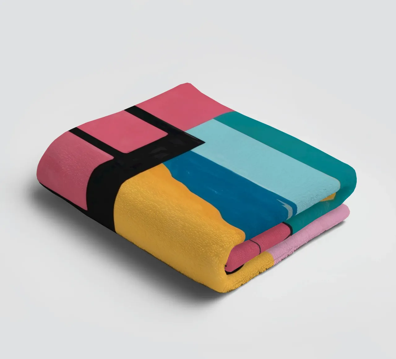 Sunset Cat towel by Artie Shifa