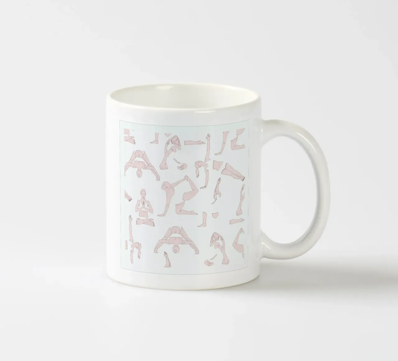 Yoga Practice 1 tazza in ceramica da Sandra De Leon