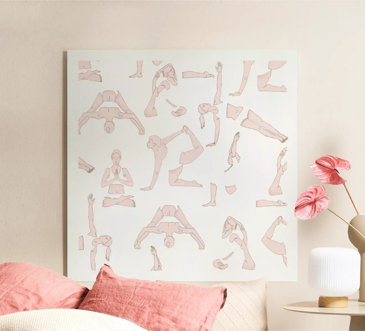 Yoga Practice 1 plexiglass da Sandra De Leon