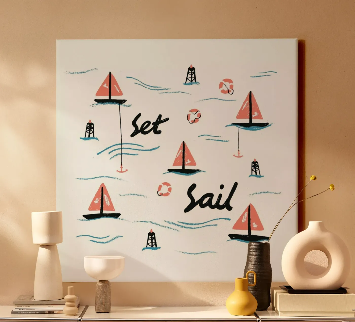Set Sail canvas by Alex Foster