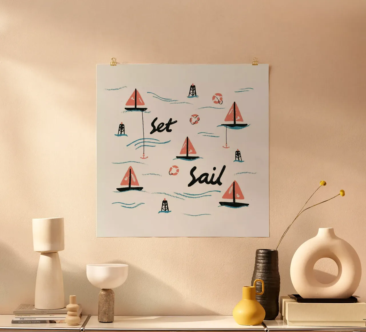 Salpare poster con telaio in legno da Alex Foster